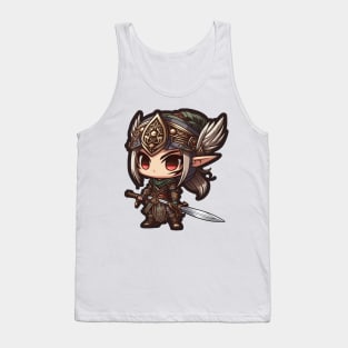 Anime Samurai Elf Chibi Tank Top